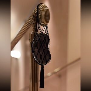 Black Mesh Net Bag Purse